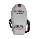 LONDON CITY  GENETICS  Messenger Bags (mini)