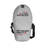 hairy bollocks fanny st  Messenger Bags (mini)