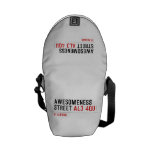 awesomeness street  Messenger Bags (mini)
