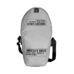 andesite drive  Messenger Bags (mini)