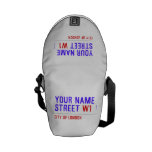 Your Name Street  Messenger Bags (mini)