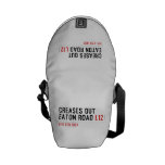 Creases Out Eaton Road  Messenger Bags (mini)