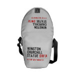WINSTON CHURCHILL STATUE  Messenger Bags (mini)