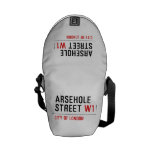 Arsehole Street  Messenger Bags (mini)