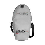 Total Lift Care 113 New Court Way  Messenger Bags (mini)