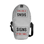 signs  Messenger Bags (mini)
