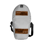 Geniet elke dag van een ander         dagmenu  Messenger Bags (mini)