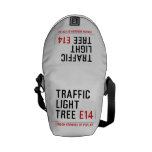 traffic light tree  Messenger Bags (mini)