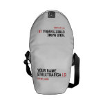 Your Name StreetBariga  Messenger Bags (mini)