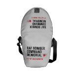 raf bomber command memorial  Messenger Bags (mini)