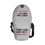 Candy Cane Lane  Messenger Bags (mini)