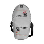 white hart lane   Messenger Bags (mini)