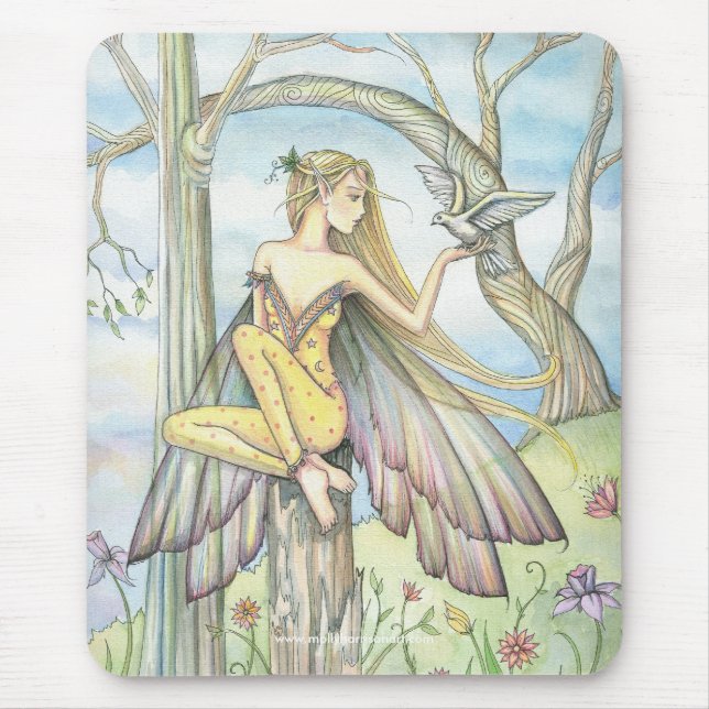 Messenger Fairy Dove Mousepad (Front)