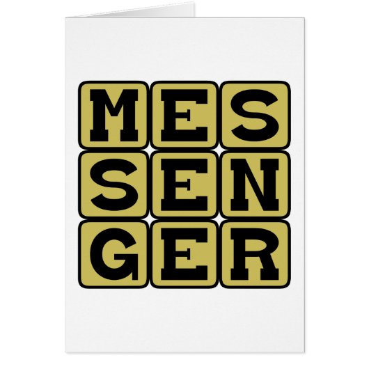Messenger, One Who Delivers Cards (Front)
