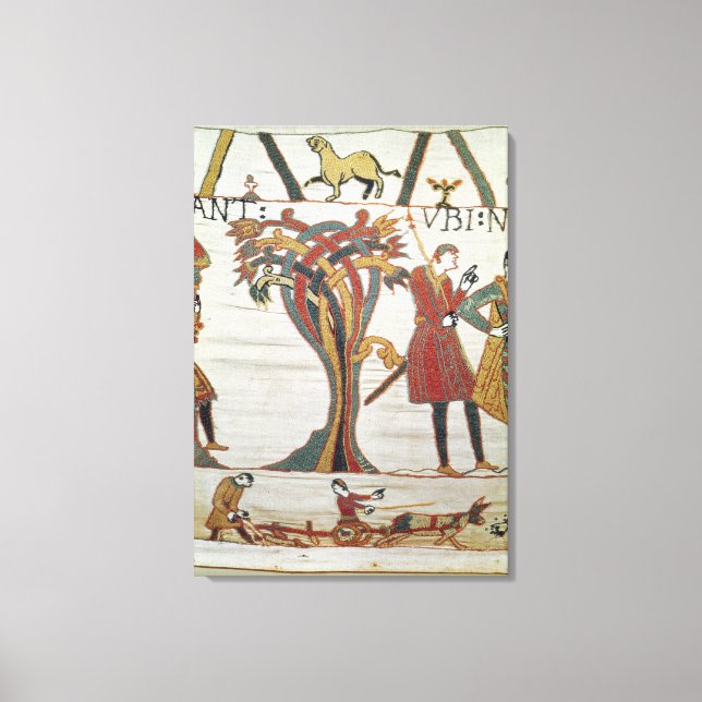 Messengers of Duke William came to find Count Canvas Print (Front)