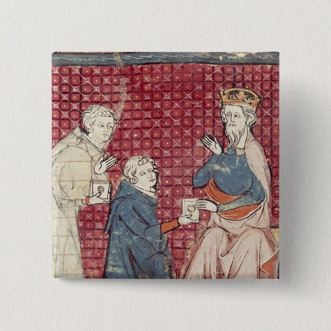 Messengers telling Charlemagne Button (Front)
