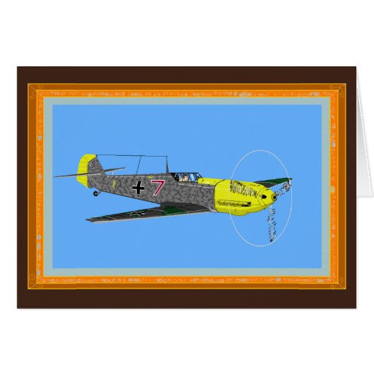 Messerschmitt 109E-7 Cards (Front Horizontal)