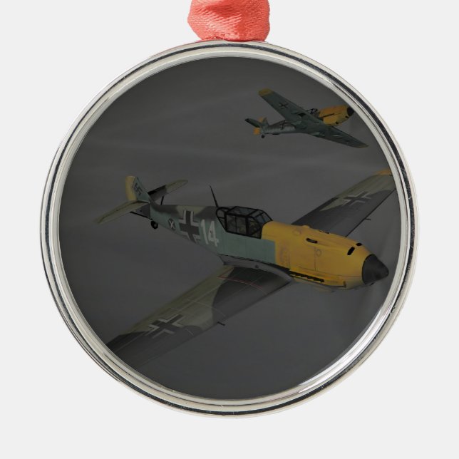 Messerschmitt ME109 Metal Ornament (Front)