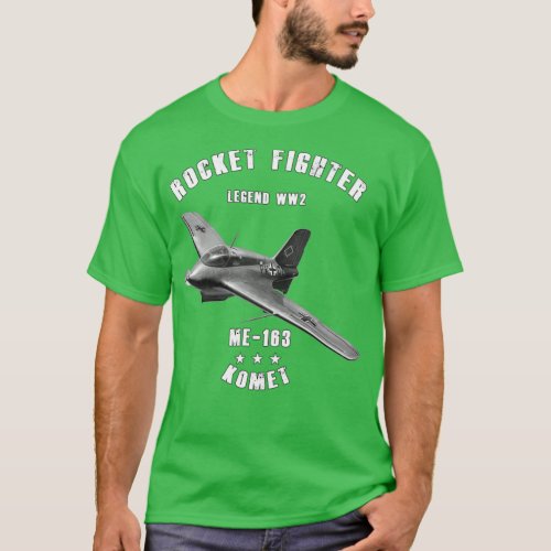 Messerschmitt Me 163 Komet Military Rocket Fighter T_Shirt