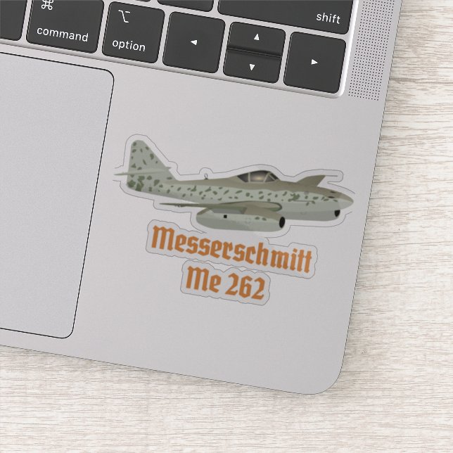 Messerschmitt Me 262 German WW2 Airplane Sticker (Detail)