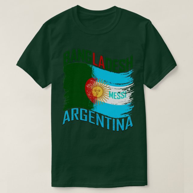 messi argentina fan bangladesh  T-Shirt (Design Front)