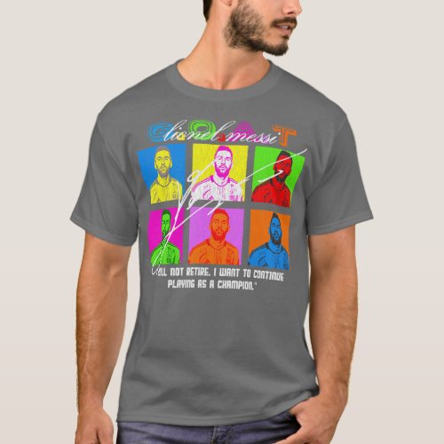 Messi Art Style Vintage Look 1 T_Shirt