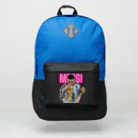 Set of 2 Football Sports Star Messi Backpack School Travel Bag Pen