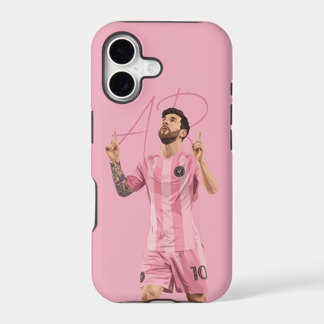 Messi - Inter Miami - put your initials Case-Mate iPhone Case (Back)
