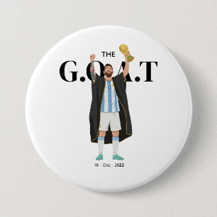 Messi World Cup Champion Button