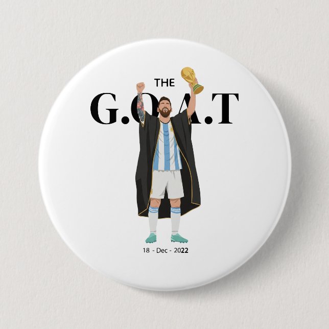 Messi World Cup Champion  Button (Front)