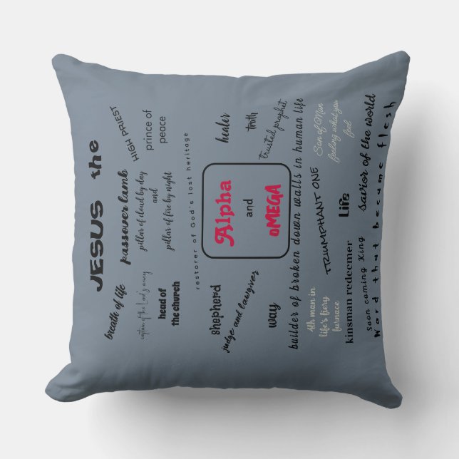 Messiah Series Throw Pillow (Front)