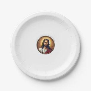 Messiah Sunburst Seal Vintage Engraving Shirt 3 Paper Plates