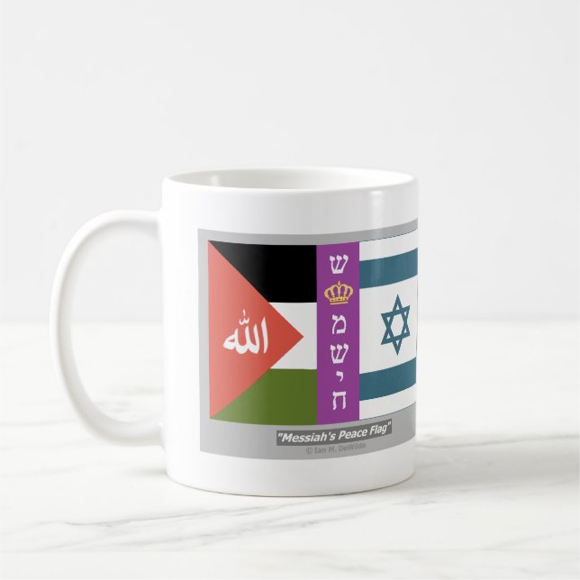 Messiah's Peace Flag Coffee Mug (Left)