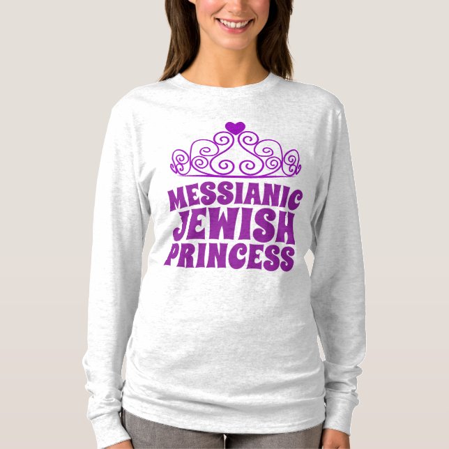 MESSIANIC JEWISH PRINCESS Ladies T-Shirts (Front)