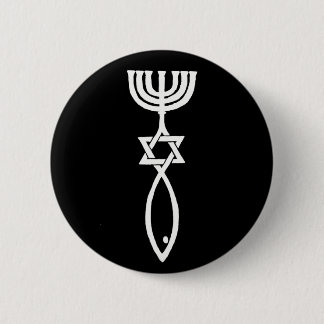 Messianic symbol pinback button
