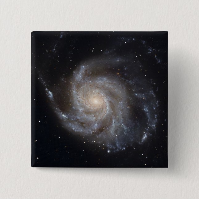 Messier 101, the Pinwheel Galaxy Button (Front)