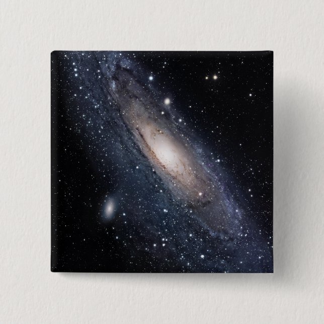 Messier 31, The Great Galaxy in Andromeda Pinback Button (Front)