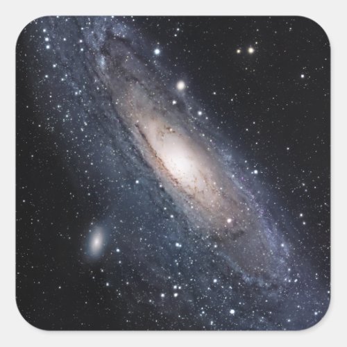 Messier 31 The Great Galaxy in Andromeda Square Sticker
