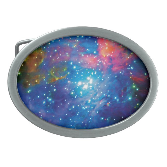 Messier 42 Orion Nebula Infrared ESO Space Photo Belt Buckle (Front)
