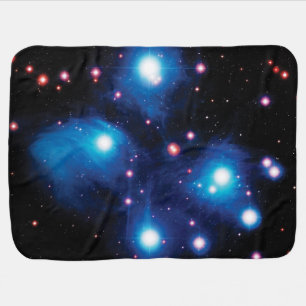 Messier 45 Pleiades Star Cluster NASA Space Photo Stroller Blanket