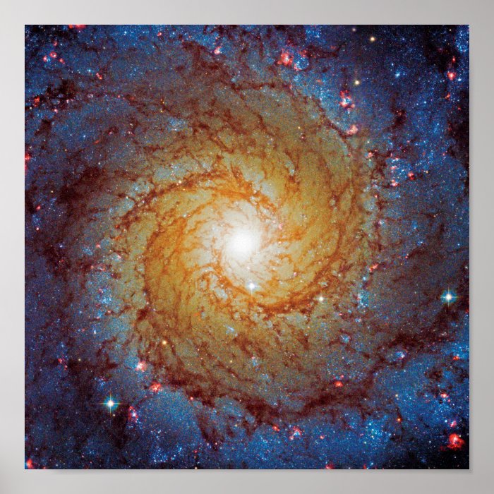 Messier 74 Spiral Galaxy Poster | Zazzle