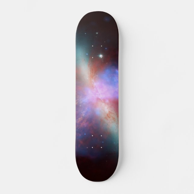 Messier 82 NGC 3034 Cigar Galaxy M82 Composite Skateboard Deck (Front)