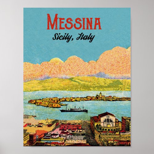 Messina Sicily Italy Poster