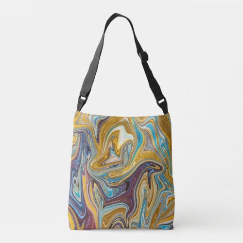 Messy Abstract Painting  Best abstract art Crossbody Bag