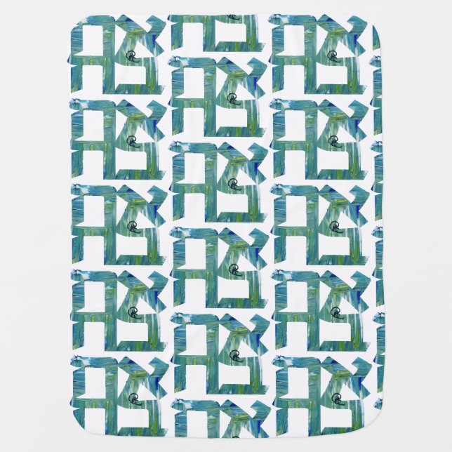 Messy Ahava Art Blanket  (Front)