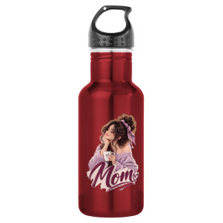 Messy Bun Coffee Mom — Cozy Mom Life Aesthetic Stainless Steel Water Bottle