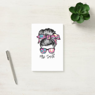 Messy Bun Gifts Ideas For School Employees Post-it Notes