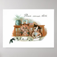Messy Cats by Louis Wain Postcard