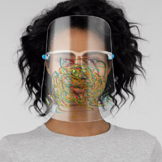 Messy Colours Face Shield
