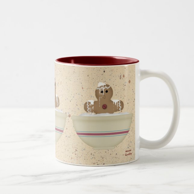 Messy Gingerbread Man Mug (Right)